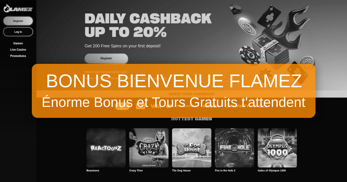 Flamez Casino welcome bonus