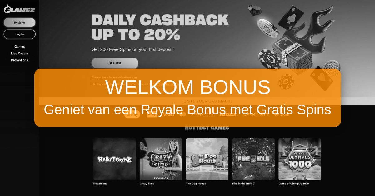 Flamez Casino welcome bonus